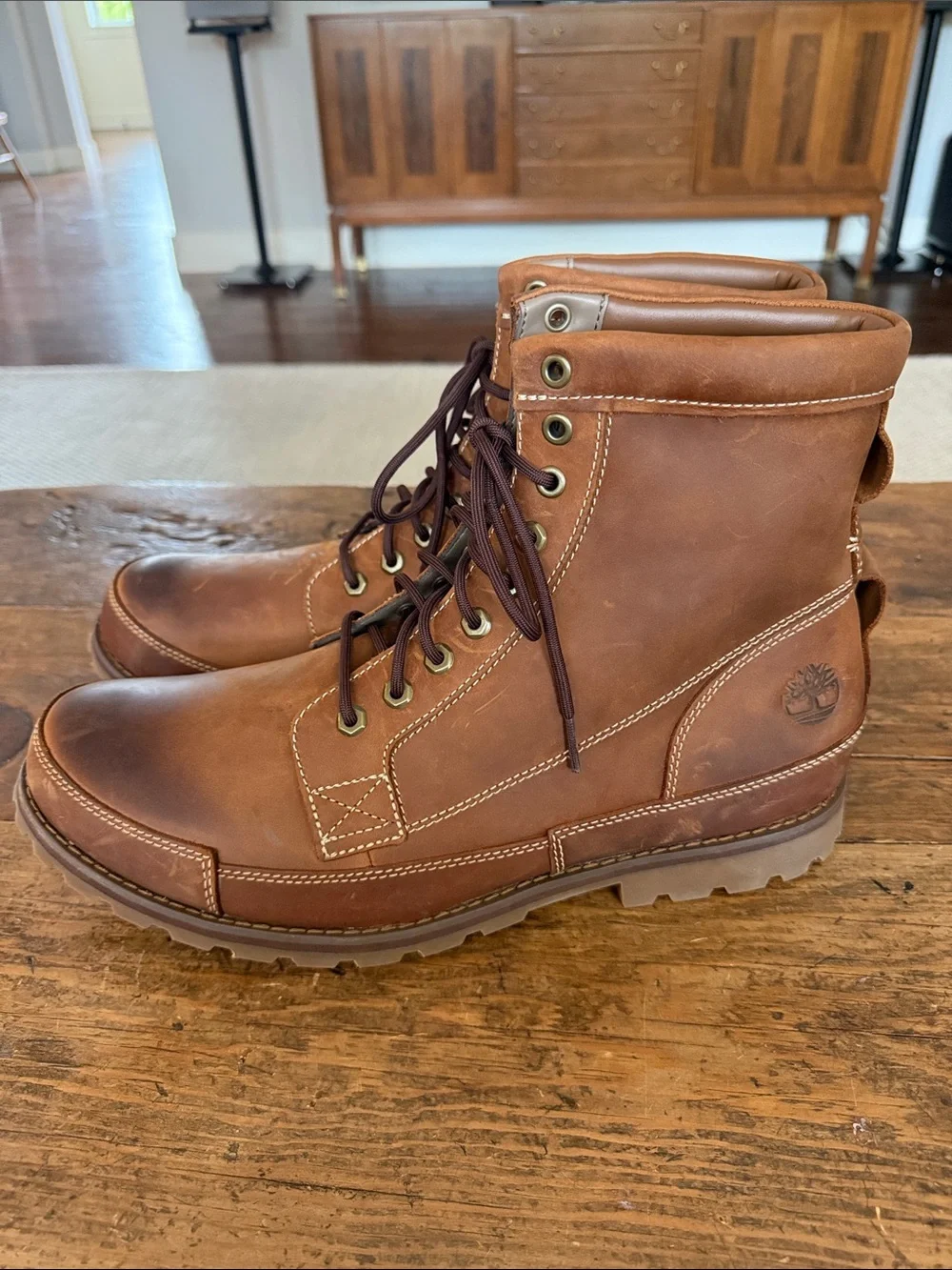 Timberland Brown Original Earthkeepers Distressed Leather 6